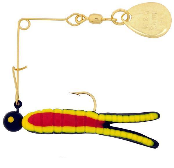 Premium Gold Cajun Grub & Split Tail Fishing Lures - 12 Pack