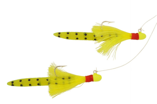 H&H Lure 1/8 oz Speck Tail Rig: Premium Jighead and Soft Plastic Fishing Lure