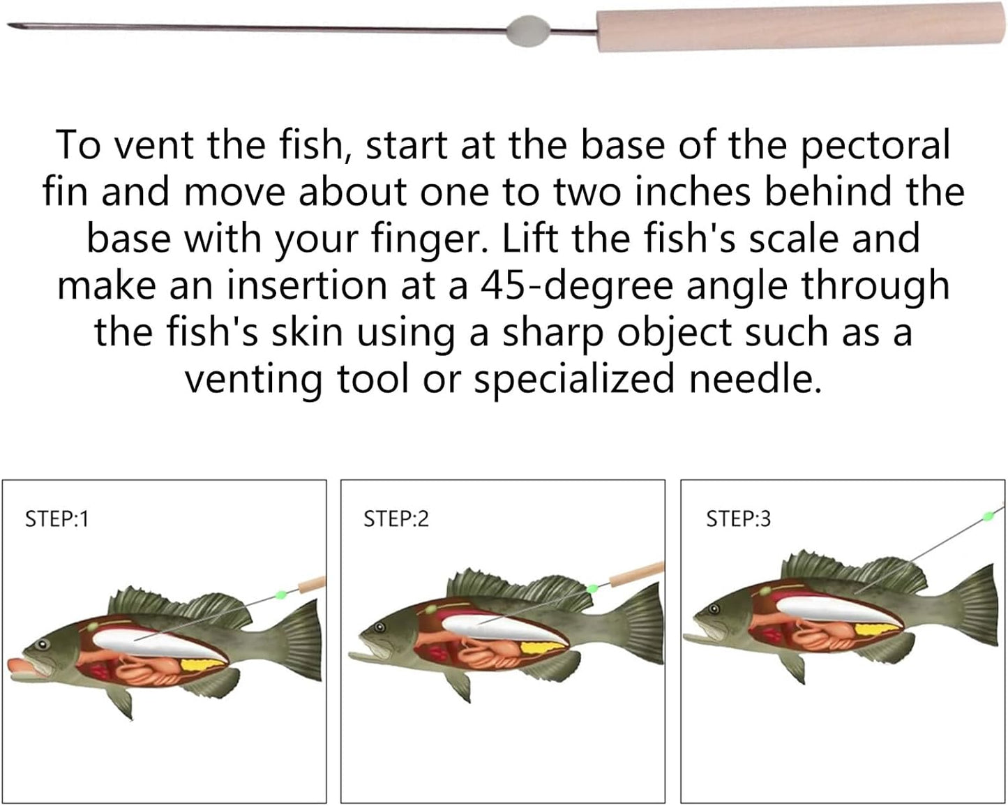 Stainless Steel Fish Ventilation Tool