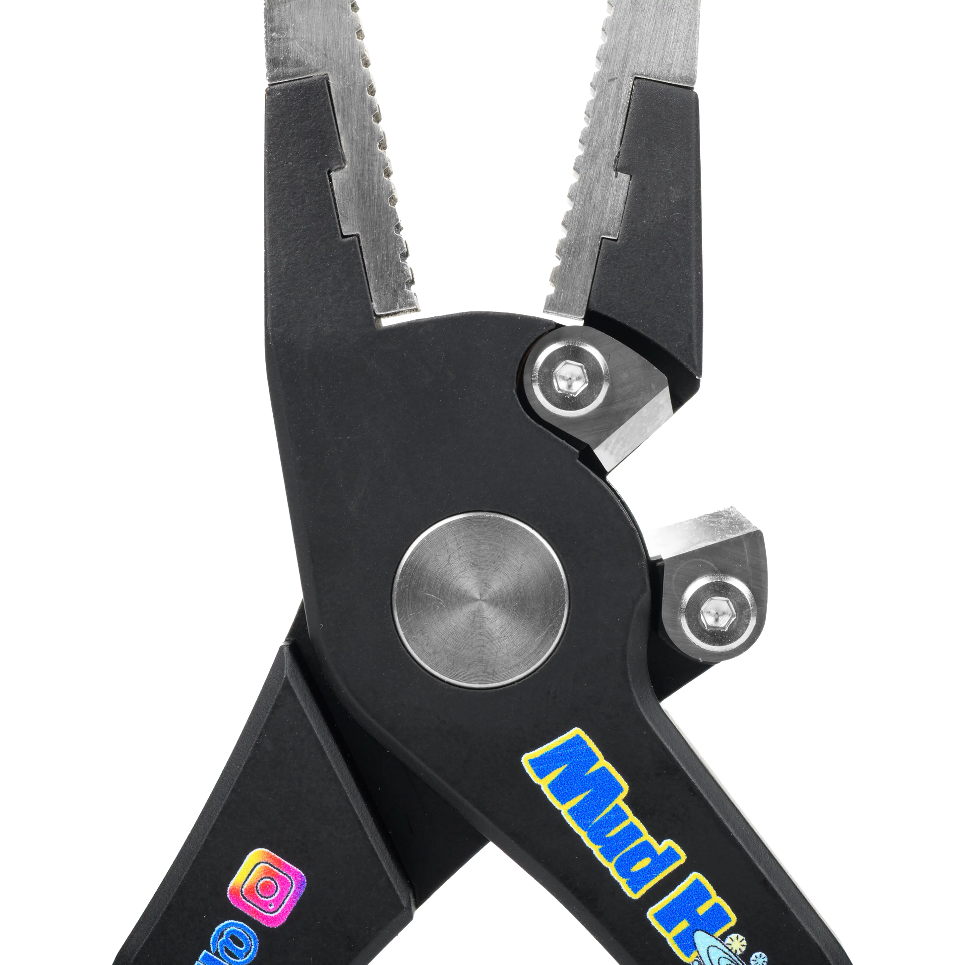 7.5" Aluminum Pliers - Hook Sharpening, Braid Cutting, and Crimping
