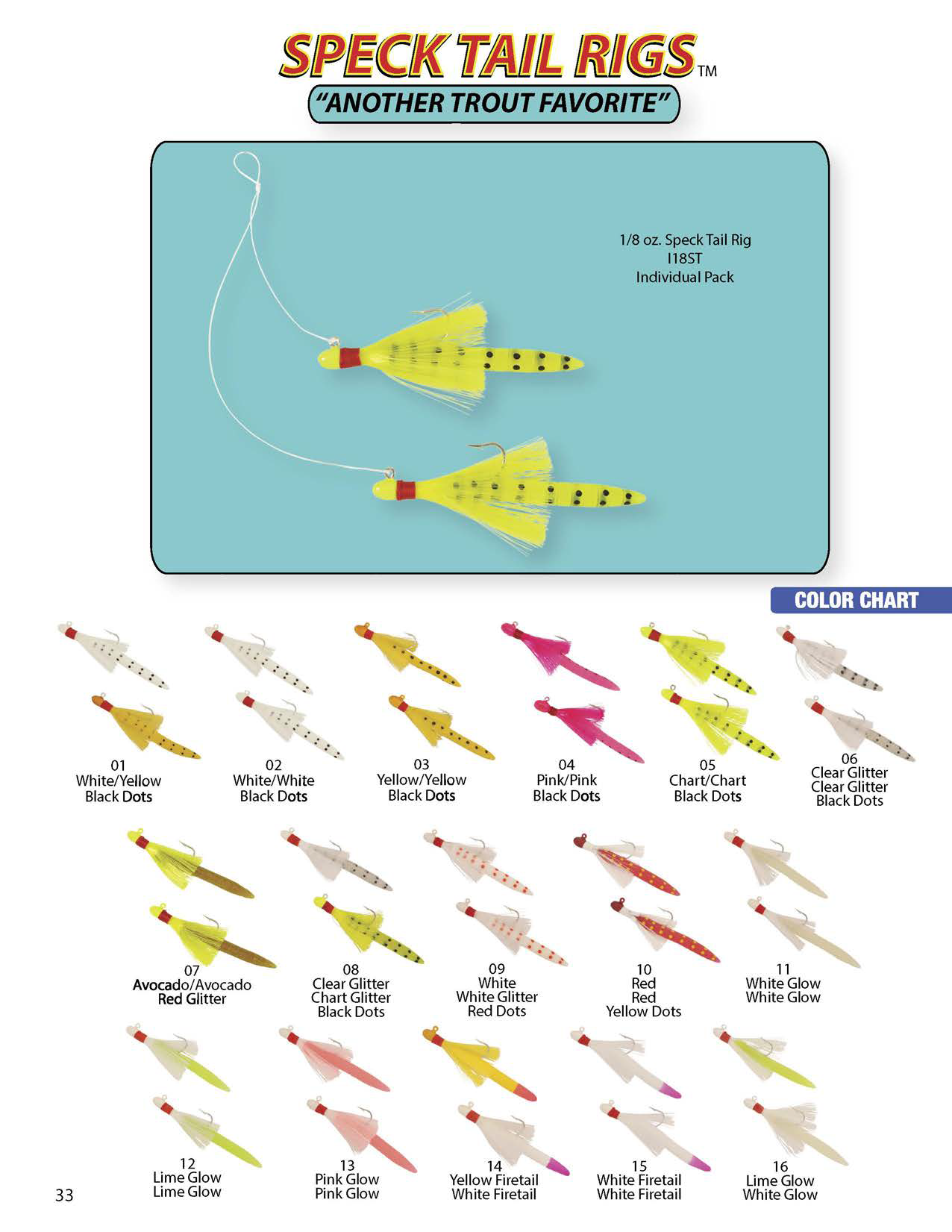 H&H Lure 1/8 oz Speck Tail Rig: Premium Jighead and Soft Plastic Fishing Lure